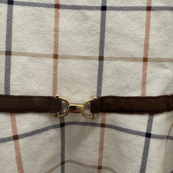 JANIE AND JACK GIRLS PLAID PONTE DRESS SIZE 12 - Picture 4 of 4